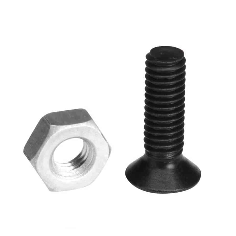 Adam Hall 5420 BLK M3 10 mm skruer med senkehode og tilhørende mutter