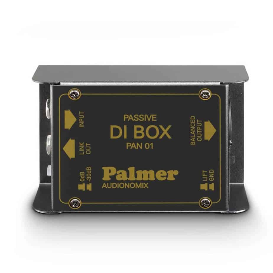 Palmer PAN 01 passiv DI boks 1 kanal sett ovenfra