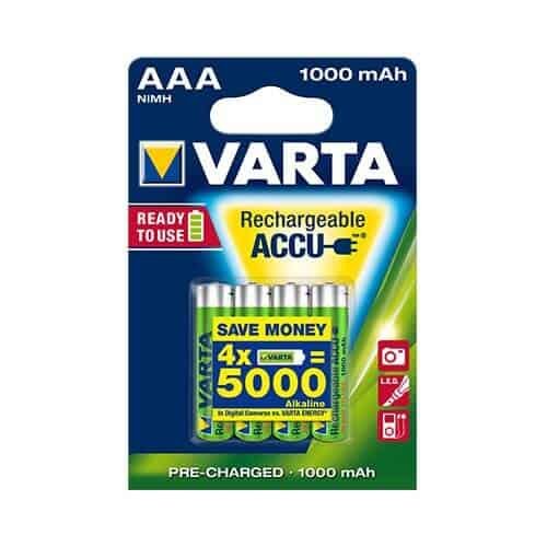 Varta 5703 oppladbare AAA batterier
