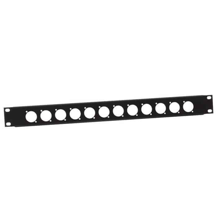 Adam Hall 872213 rackpanel med hull til chassisplugger
