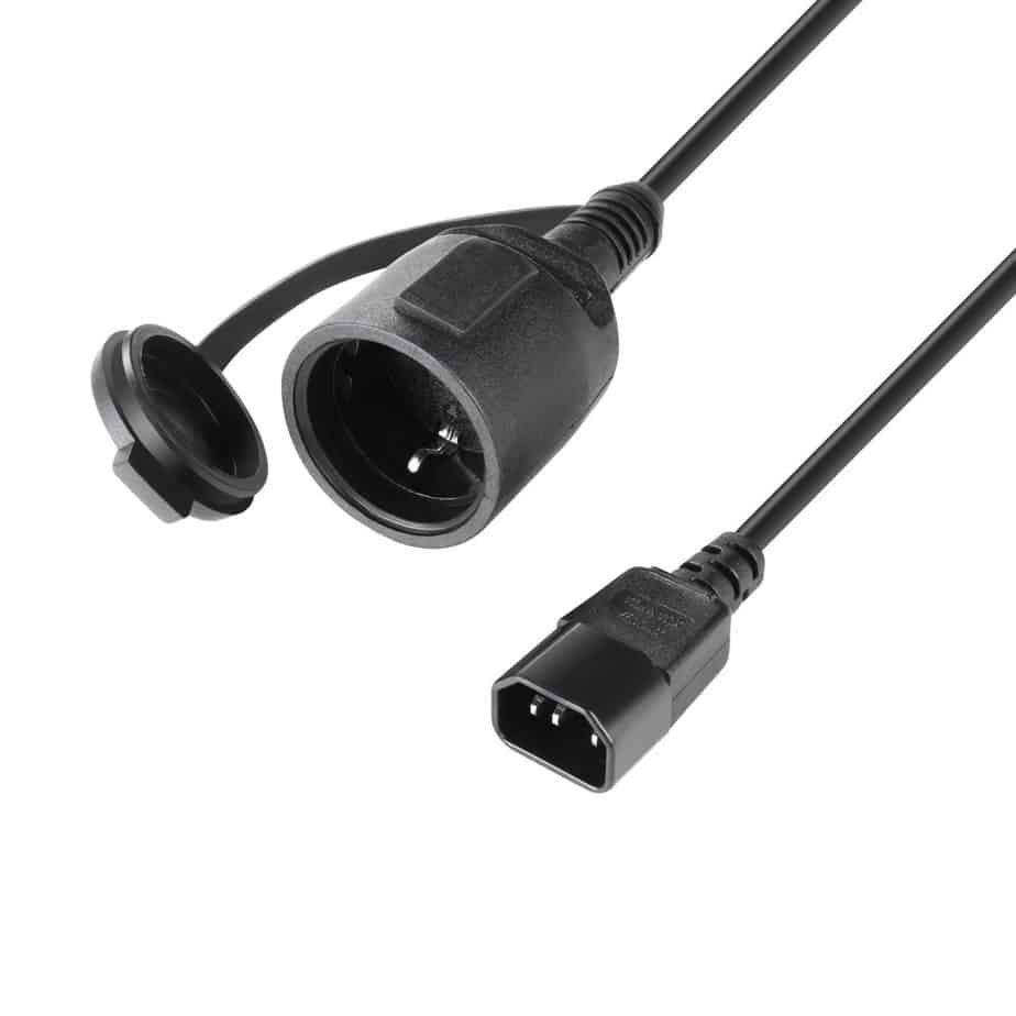 Adam Hall 8101KI0050 Strømkabeladapter CEE 7 Til C14