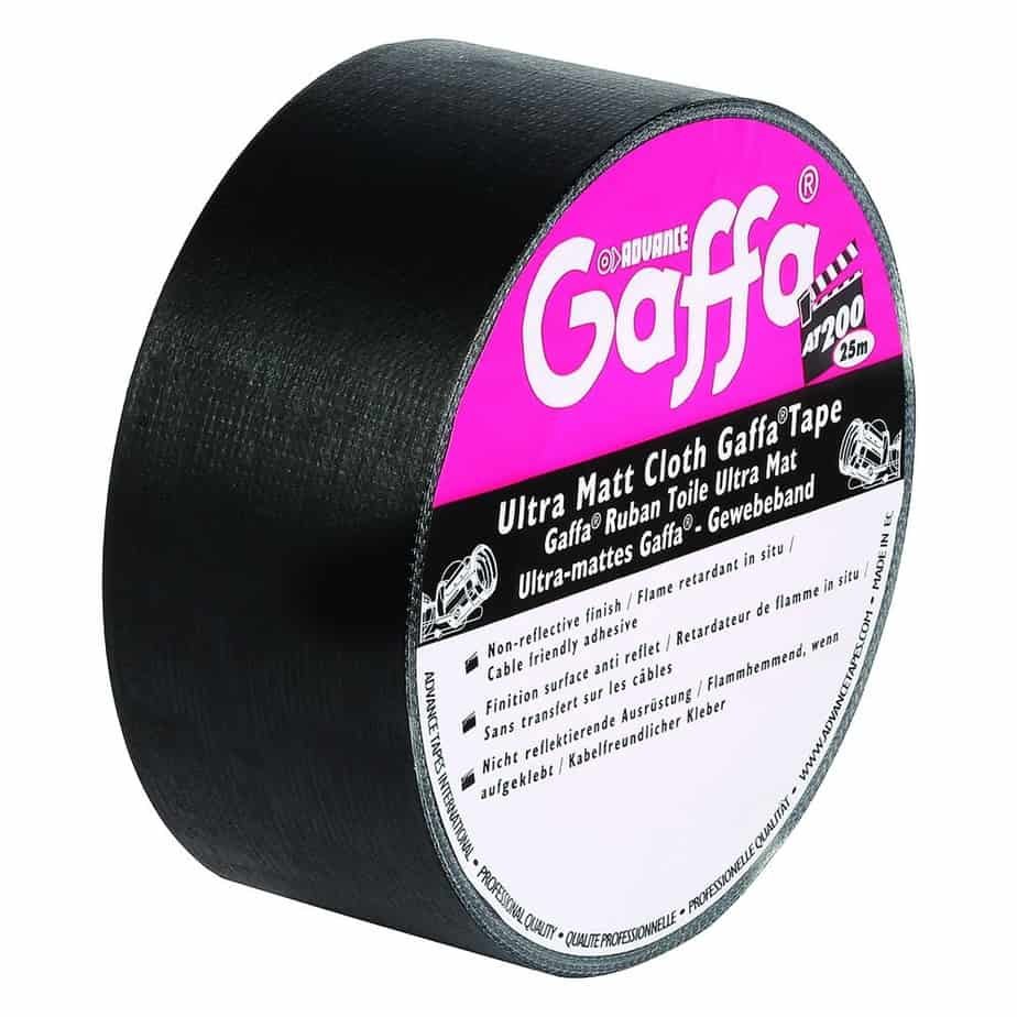 Gafferteip Matt Svart