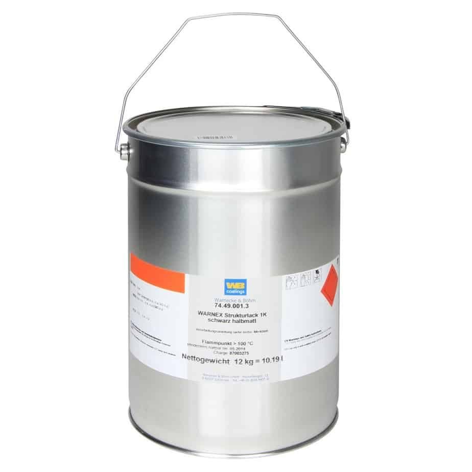 Warnex Høyttalermaling Svart 12 Kg