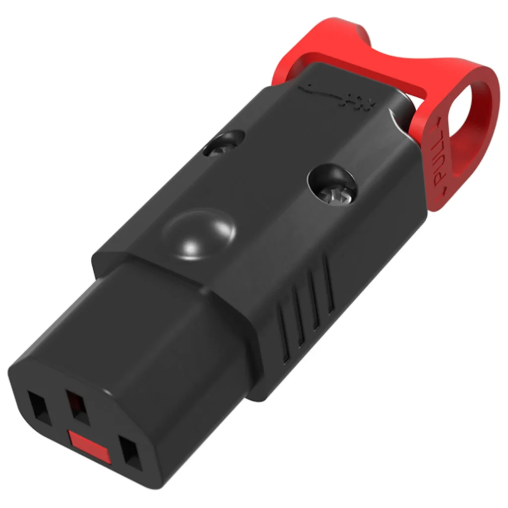 IEC Lock + C13 rewireable - C13 plugg med lås