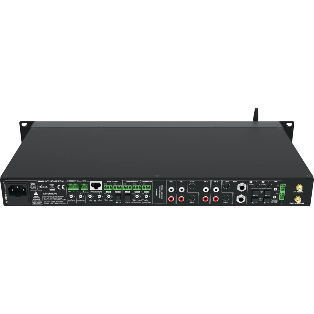 Intusonic Intuvorx PAA42+ forforsterker/installasjonslydmikser - Bilde 4