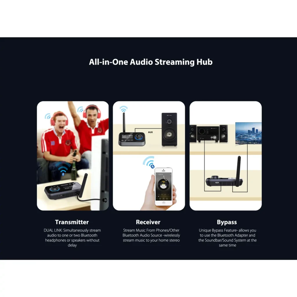 OMNITRONIC BDT-5.0 Bluetooth mottaker og sender - Bilde 5