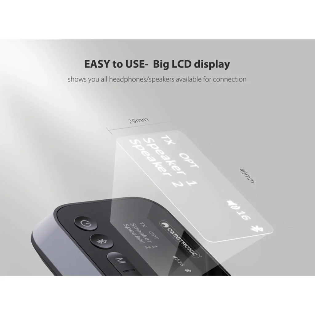 OMNITRONIC BDT-5.0 Bluetooth mottaker og sender - Bilde 6
