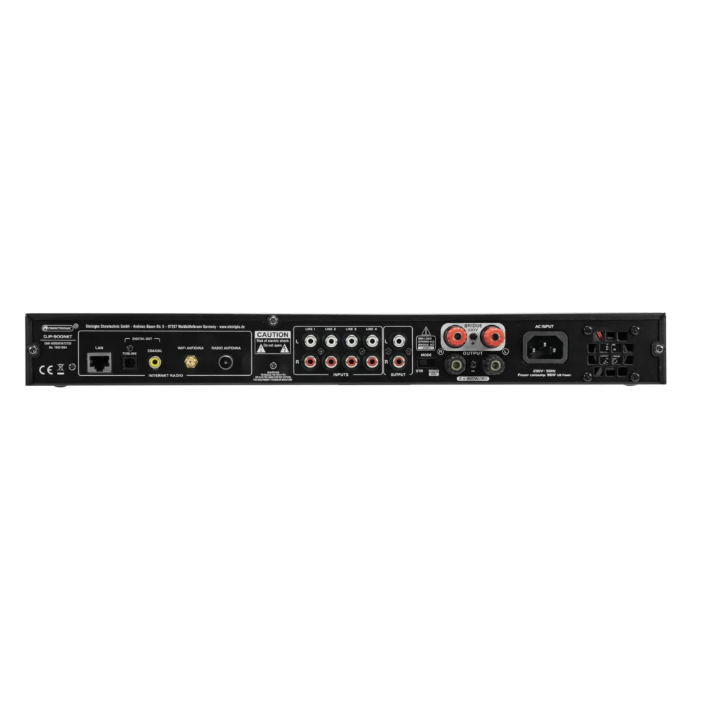 Omnitronic DJP-900NET stereoforsterker - Bilde 5