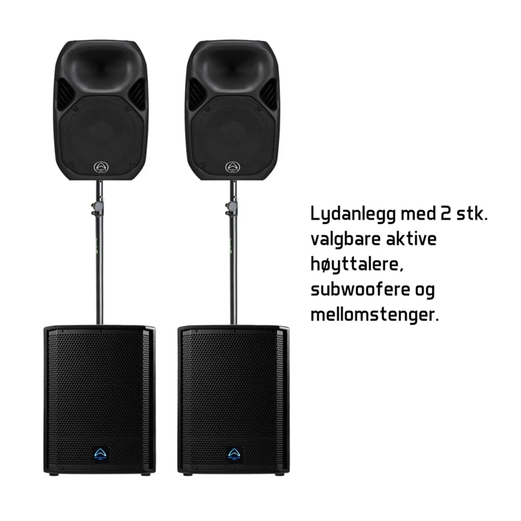 Wharfedale Pro medium aktivt pa-anlegg