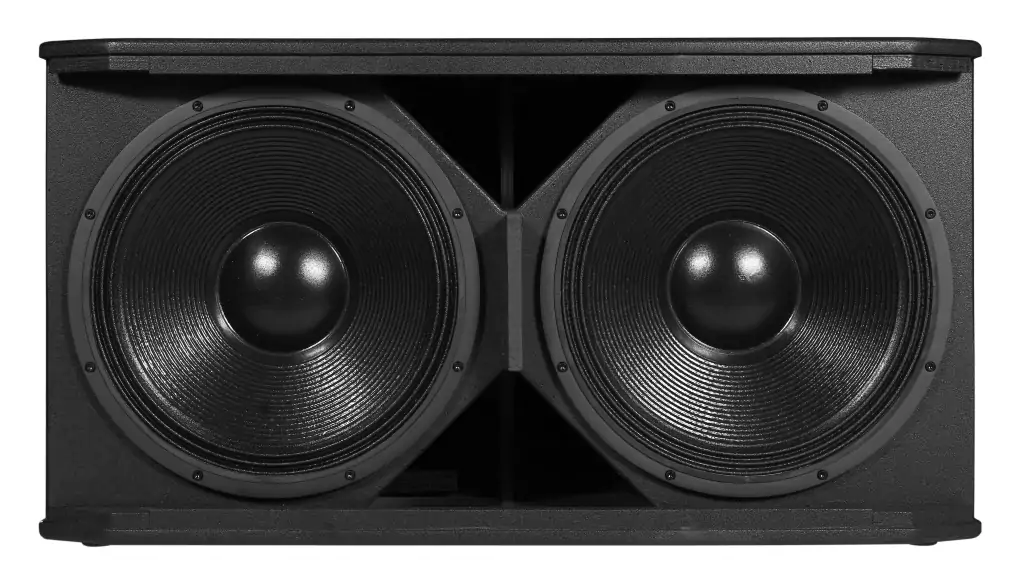 Bassrefleks-subwoofer med store bassporter