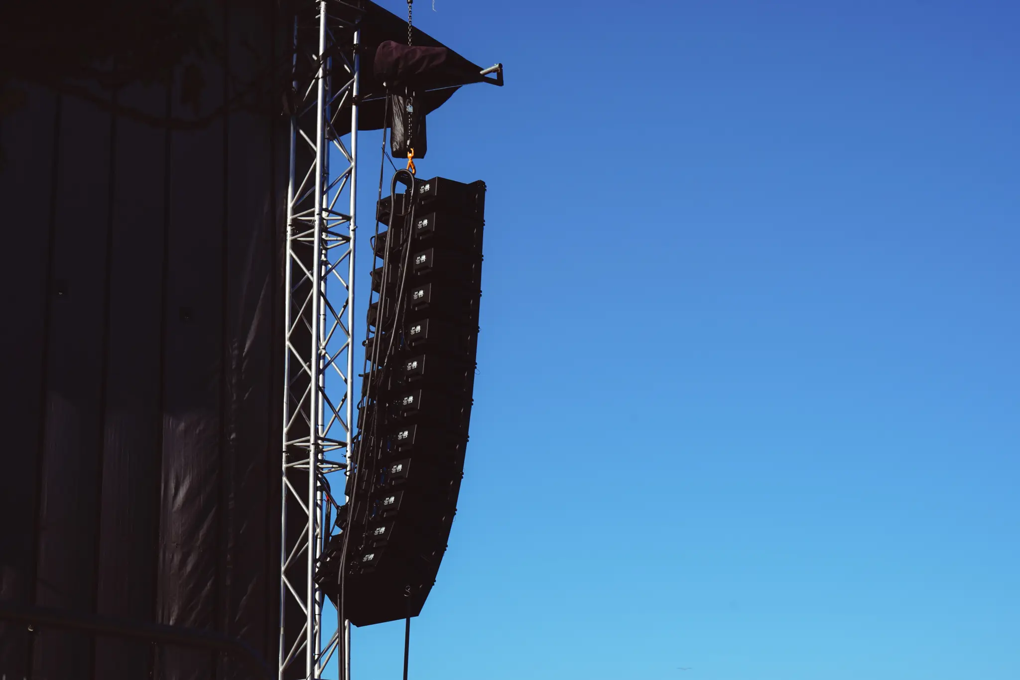 Stort line array utendørs